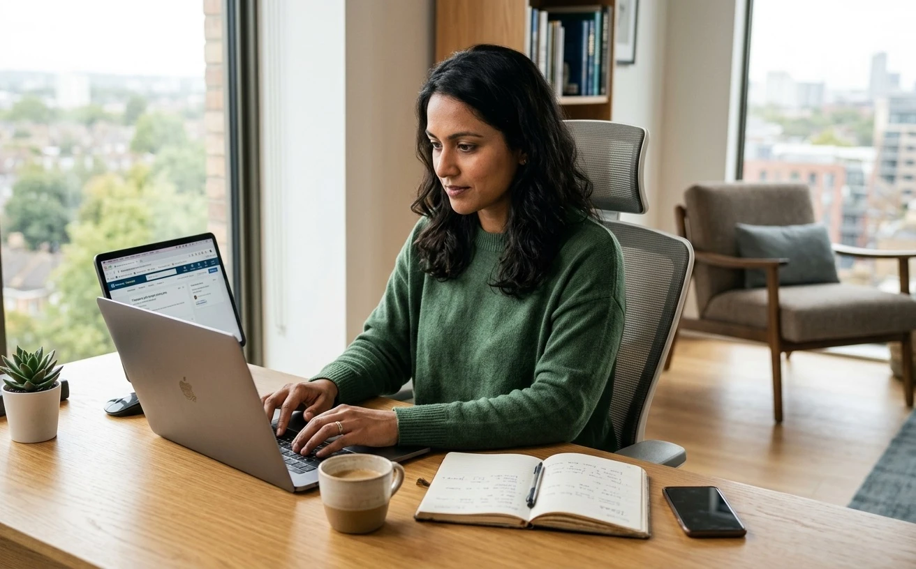 Freelancer searching for online freelance jobs