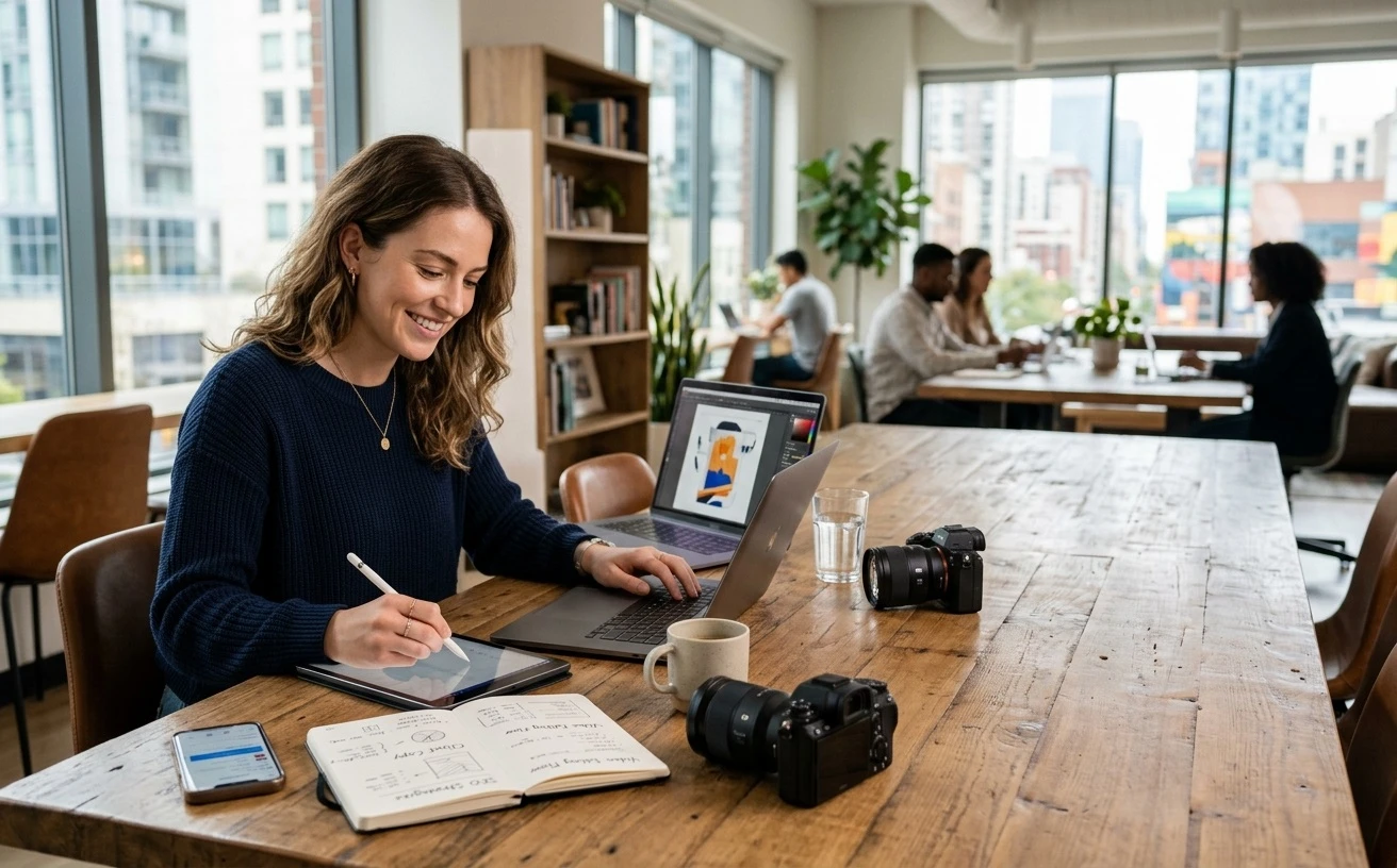Professional searching for remote work opportunities